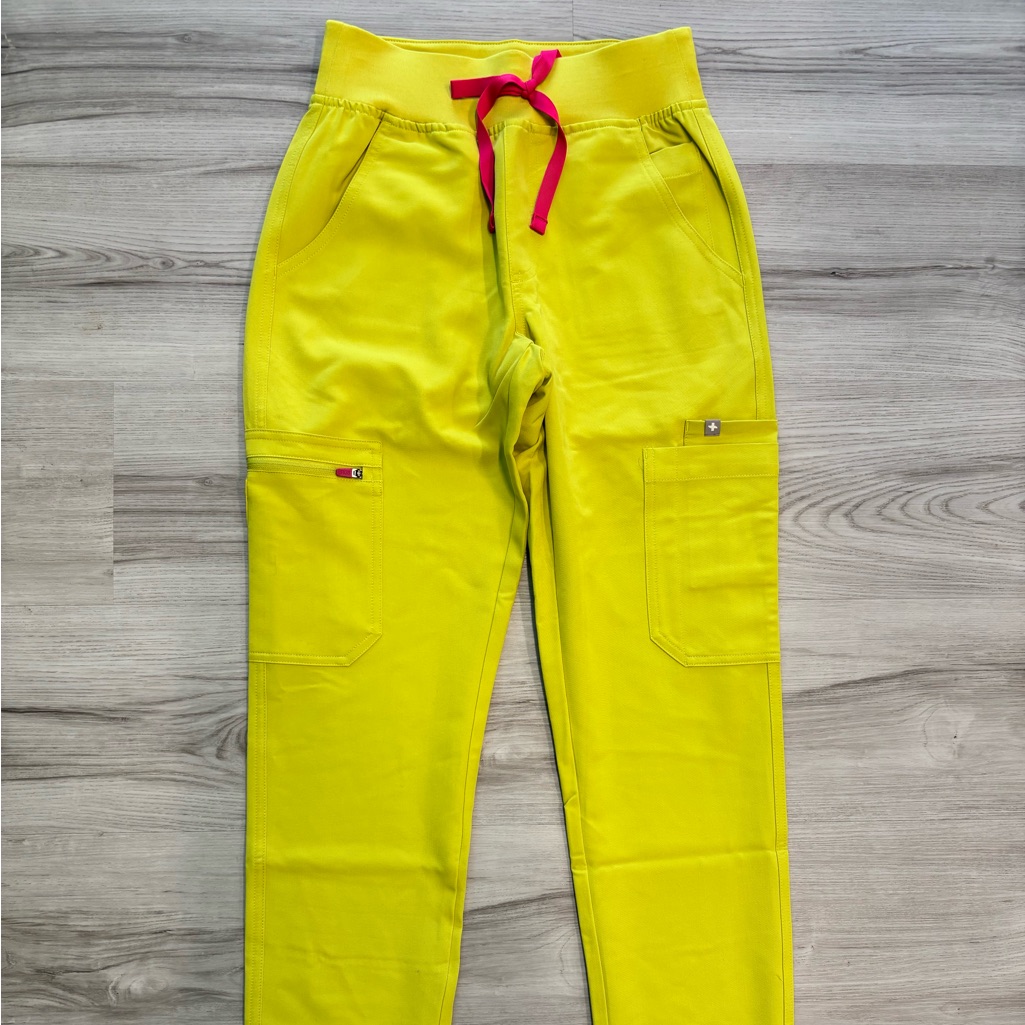 Figs Women’s Bright Yellow Cargo Pants